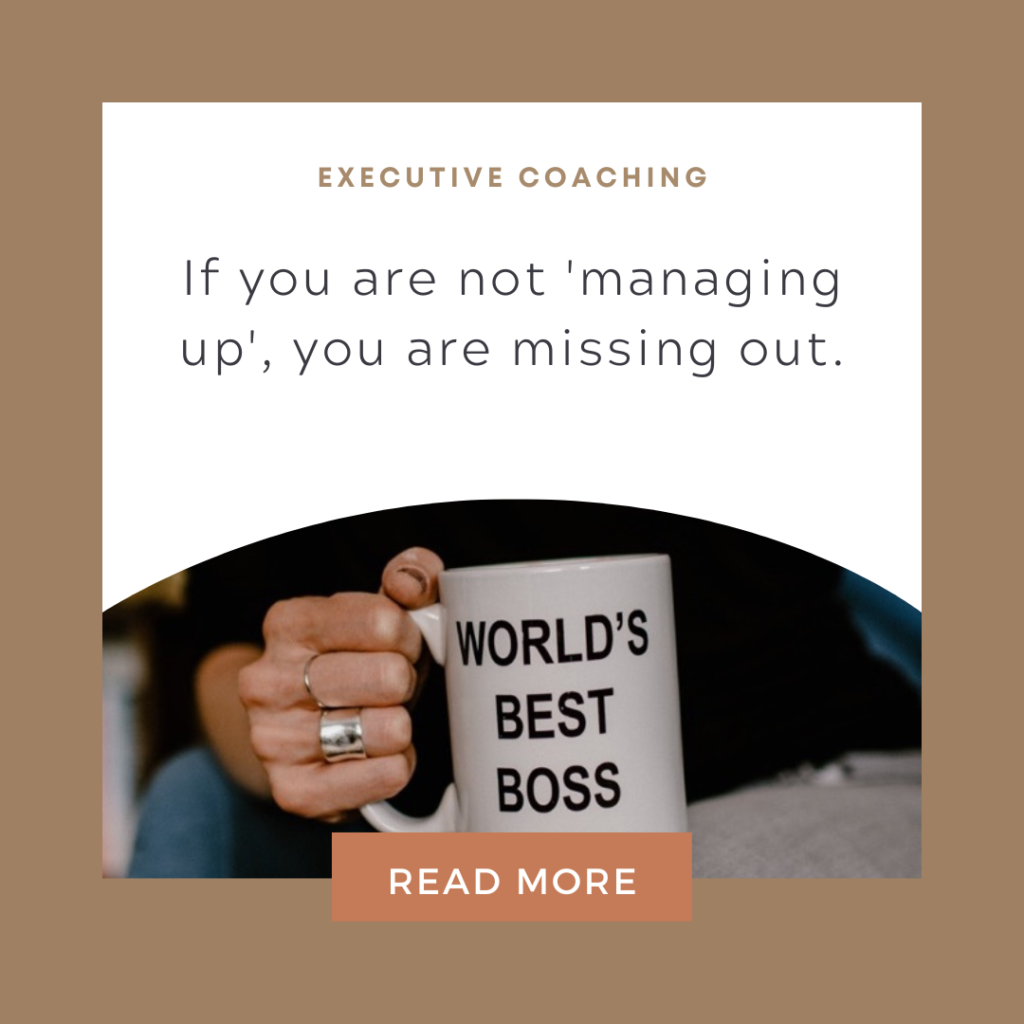 Managing up - Woman holding coffee mug with world's best boss written on it